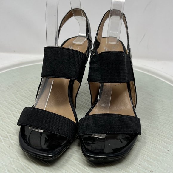 Donald J Pliner Nika High Heel Sandal Open Toe Slingback Black Women's 6.5 - Picture 3 of 12